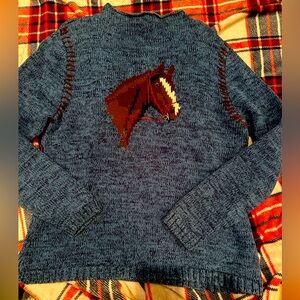 Vintage Wrangler Horse Sweater